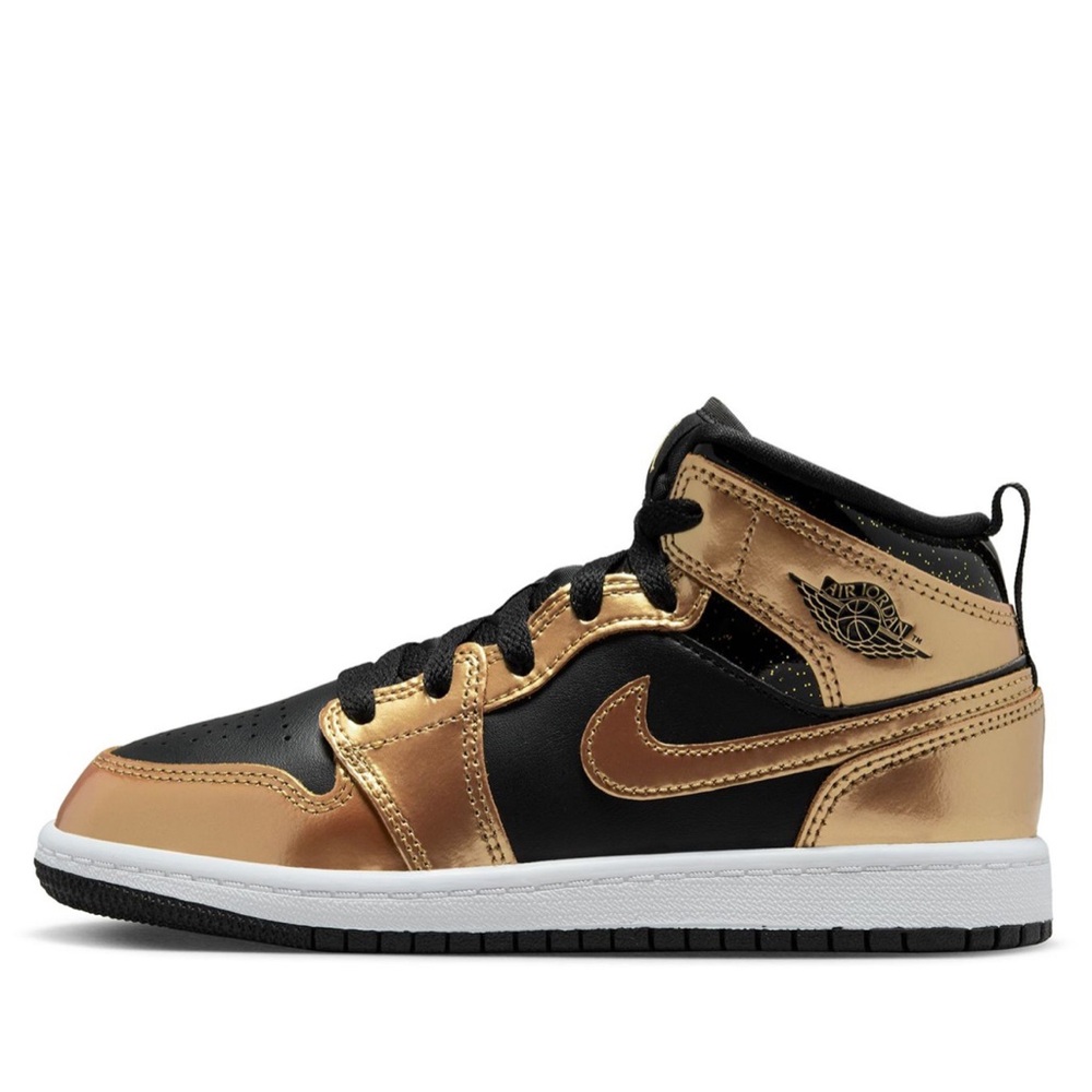 Nike Metallic Gold and Black High-Tops